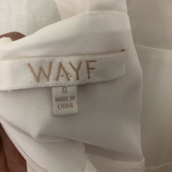WAYF open back ruffle dress in white S - Picture 6 of 6